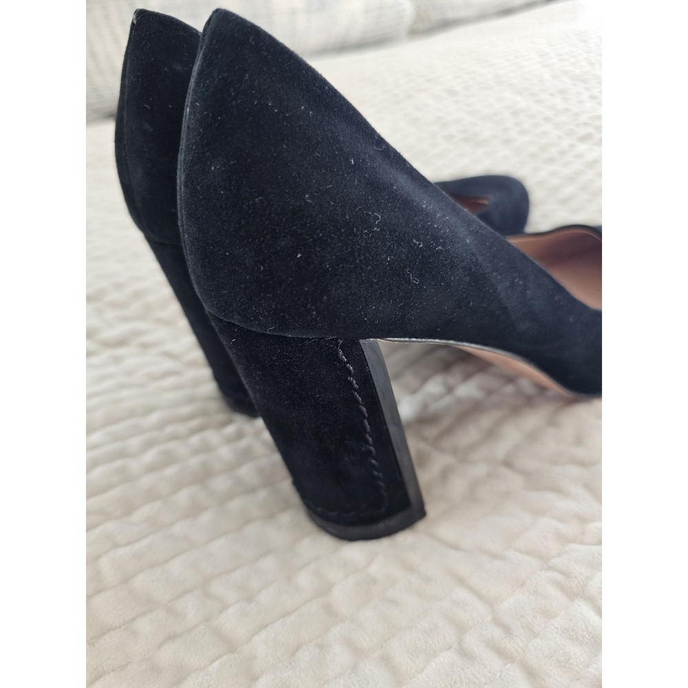 AD & Daughters Luxe Suede Black Pumps with Block Heels. Size 7.5. - Picture 5 of 6